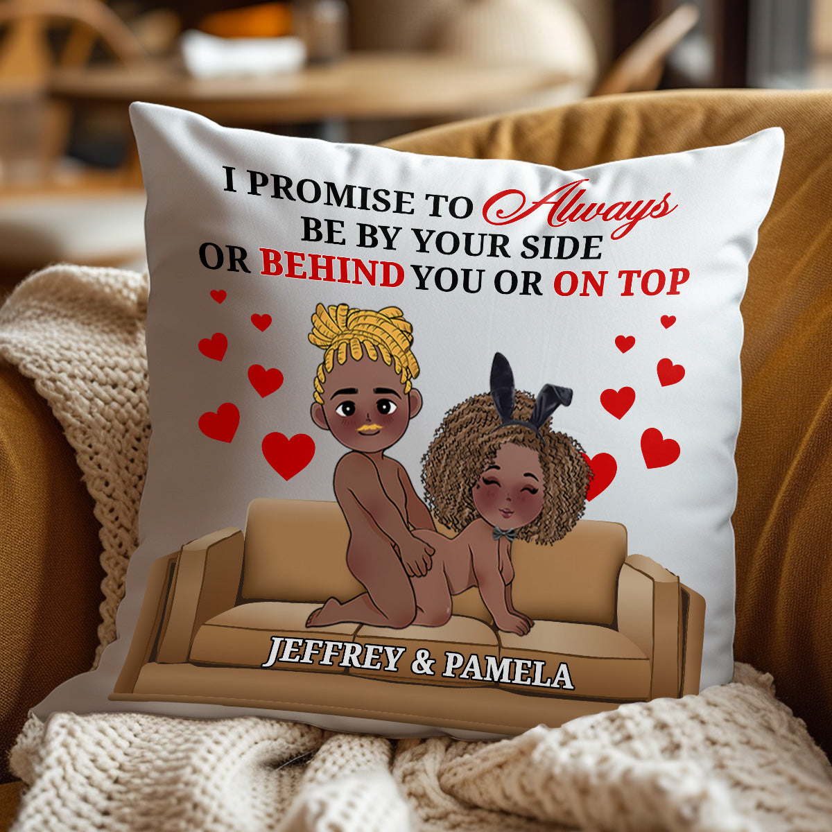 I Promise To Always Be By Your Side - Personalized Pillow