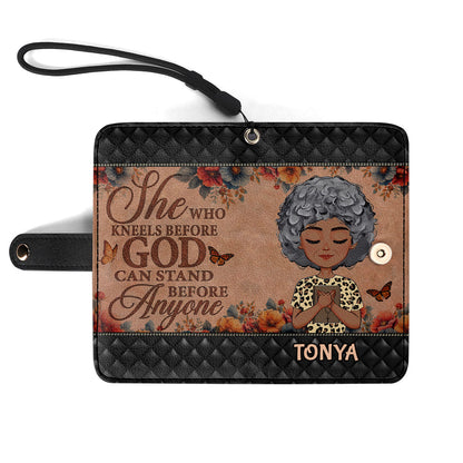 She Who Kneels Before God - Personalized Wallet Case SBWACLM1104D