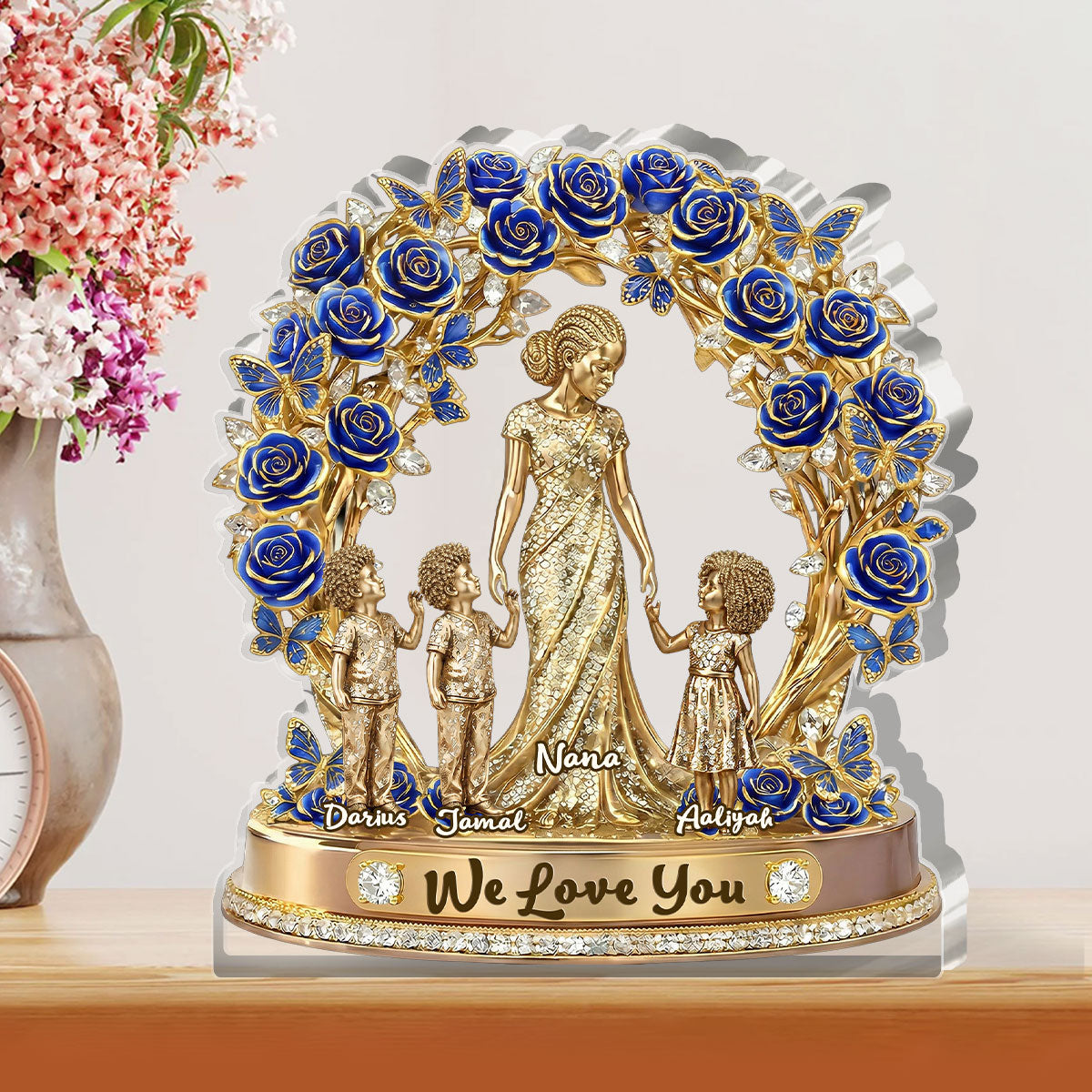 Love Rooted In Motherhood - Personalized Custom Shaped Acrylic Plaque