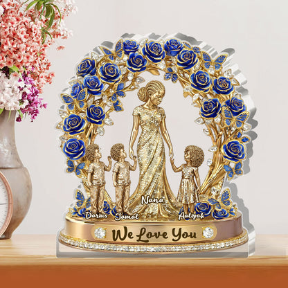 Love Rooted In Motherhood - Personalized Custom Shaped Acrylic Plaque