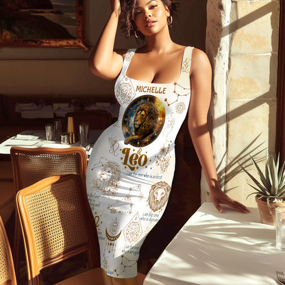 12 Zodiac Signs - Personalized Bodycon Tank Dress