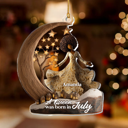 A Beautiful Queen - Personalized 1-Layer Acrylic Ornament