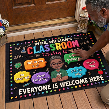 In My Classroom Everything Is Okay - Personalized Doormat