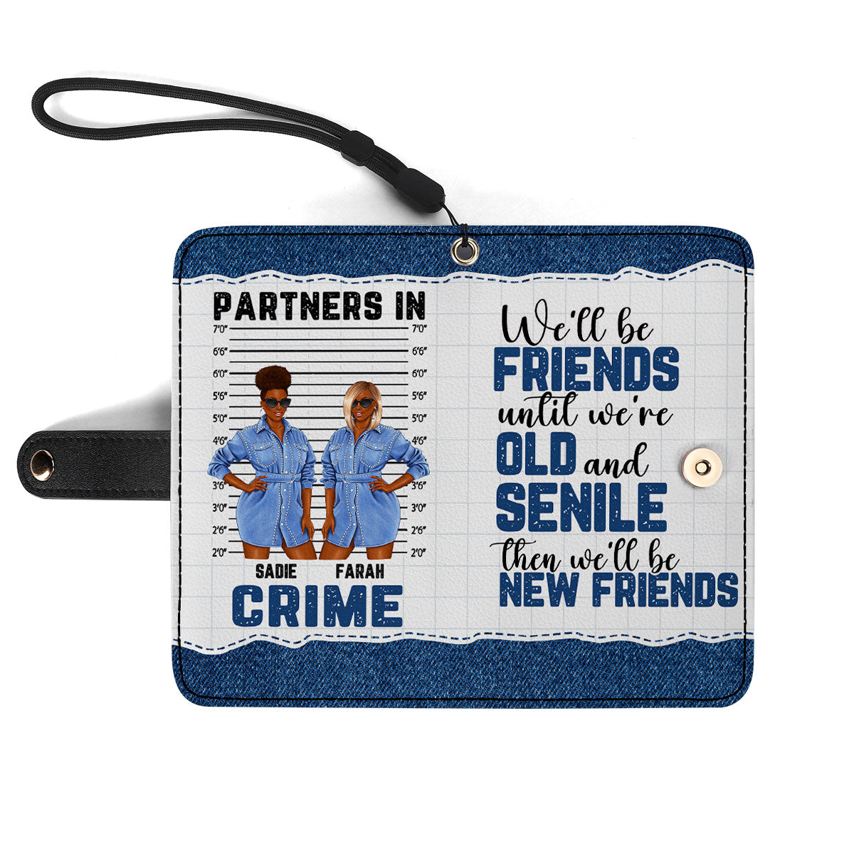 Partners In Crime - Personalized Wallet Case SBWACLN1389TA