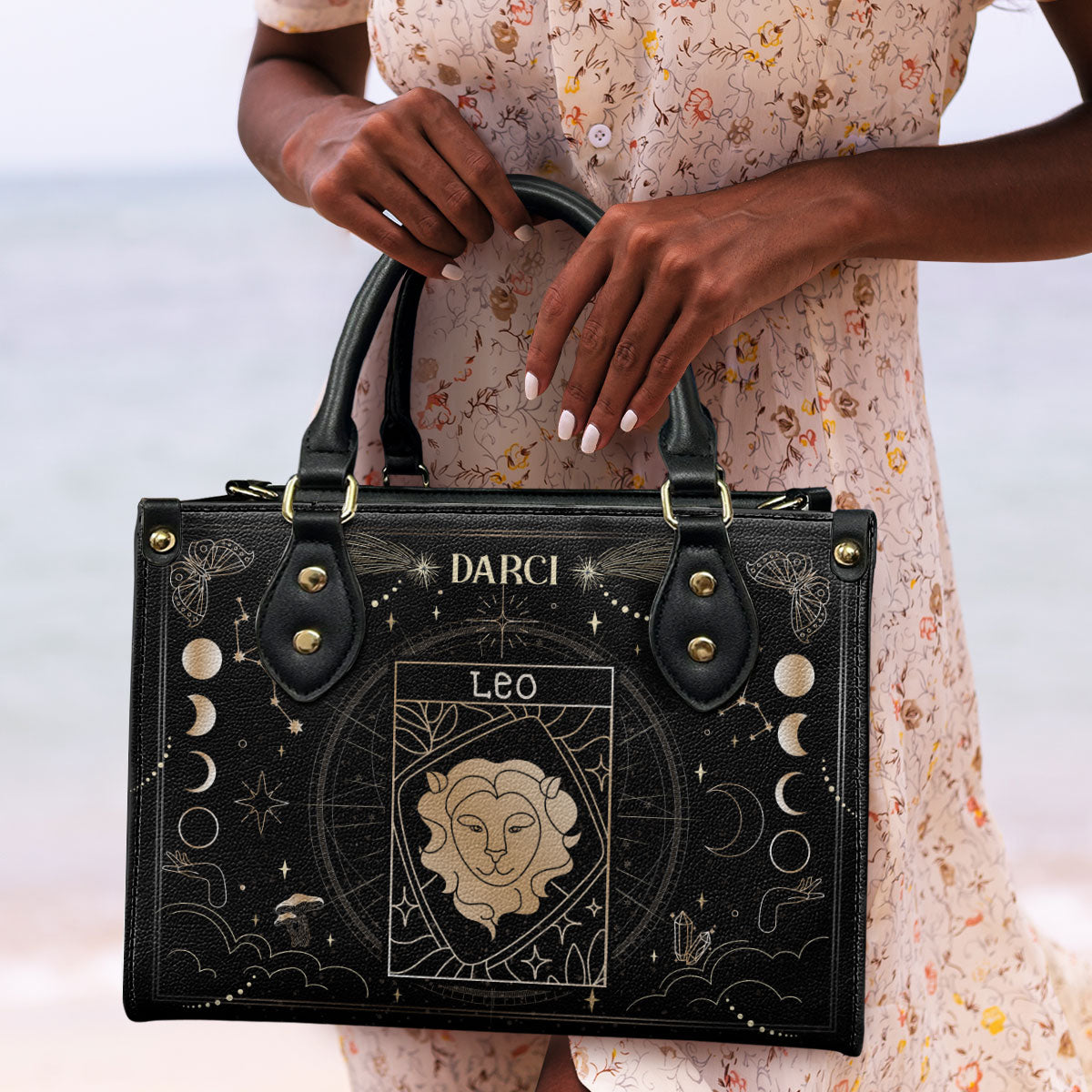 Horoscope - Personalized Leather Handbag SBLHBHA47