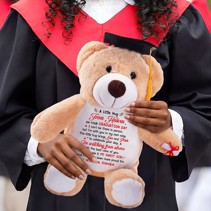 A Little Hug From Heaven - Personalized Graduation Teddy Bear