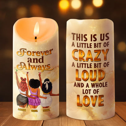 Forever And Always - Personalized Flameless LED Candle