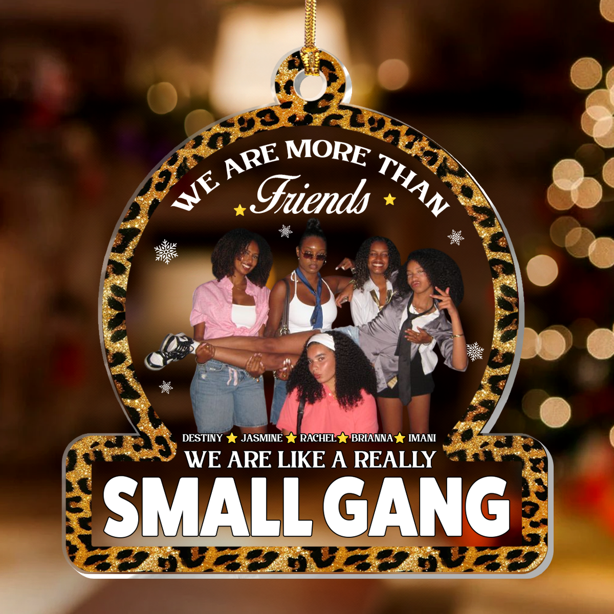 We Are More Than Friends  - Personalized 1-Layer Acrylic Ornament