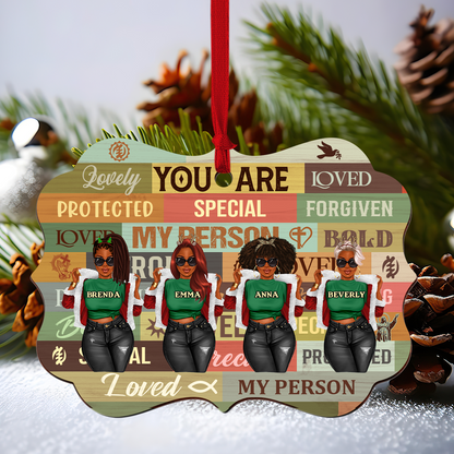 You Are - Personalized Custom Shape Wood Ornament Cutout & Print 2 Sides