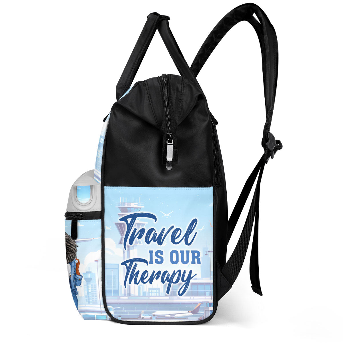 Just A Girl Who Loves Traveling - Personalized Duckbilled Backpack SBDBPLN1075M