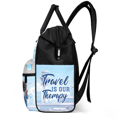 Just A Girl Who Loves Traveling - Personalized Duckbilled Backpack SBDBPLN1075M