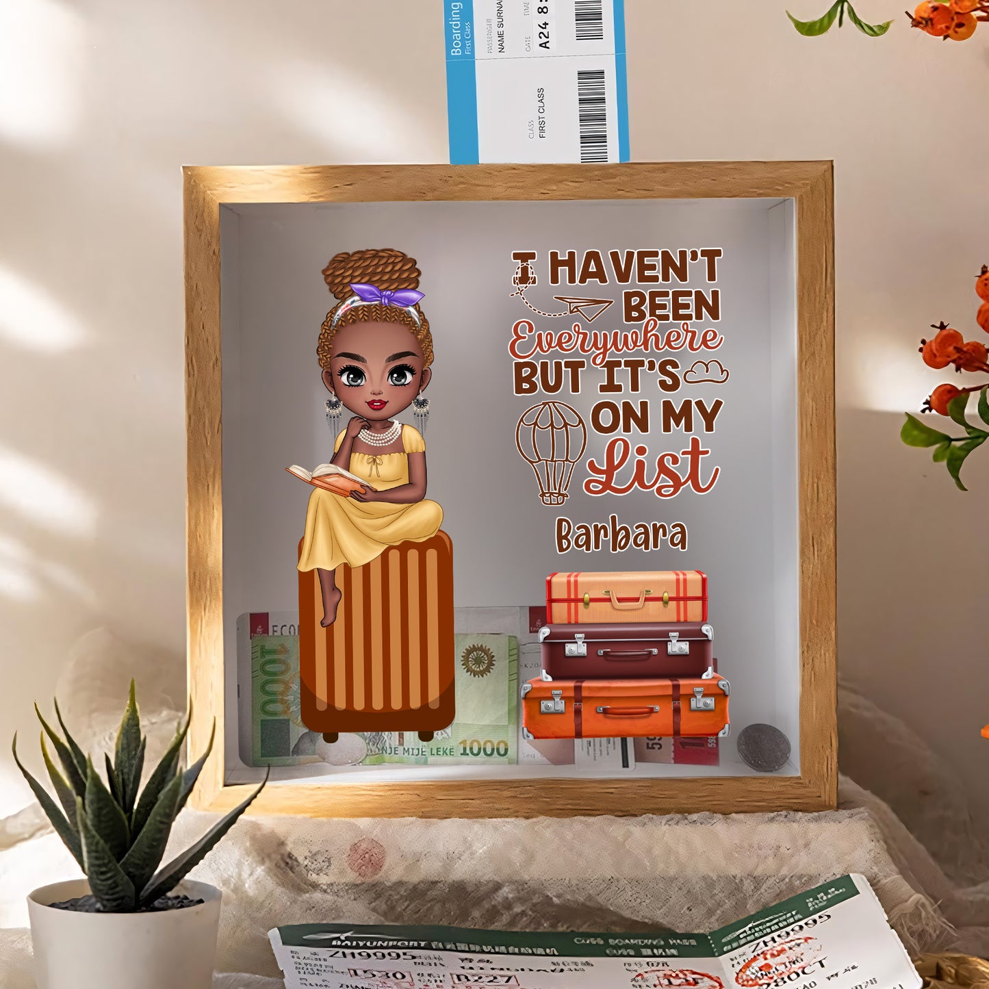 I Haven't Been Everywhere But It's On My List - Personalized Memory Box