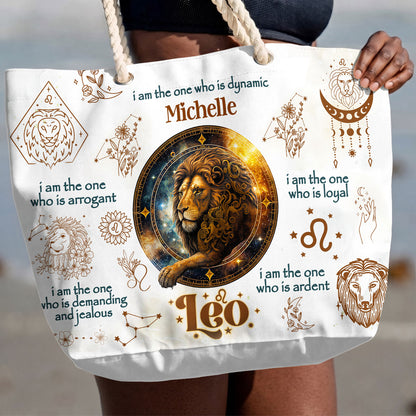 12 Zodiac Signs - Personalized Beach Bag