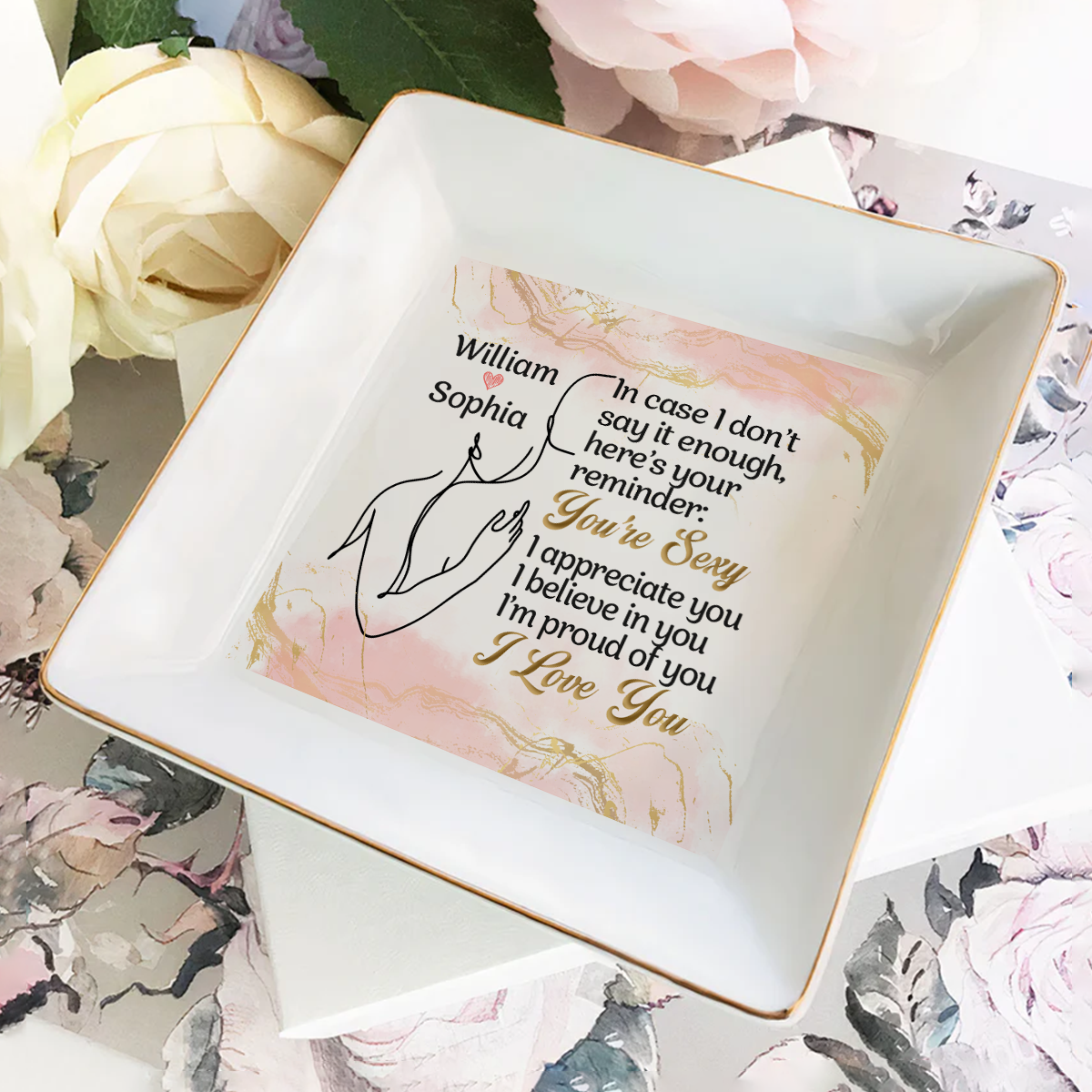 Your Reminder I Love You - Personalized Jewelry Dish