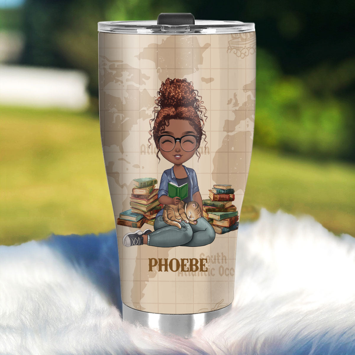 That's What I Do I Read Books And I Know Things - Personalized Stainless Steel Tumbler