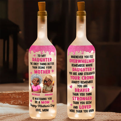 The Only Thing Better Than Being Your Mother - Personalized Bottle Lamp