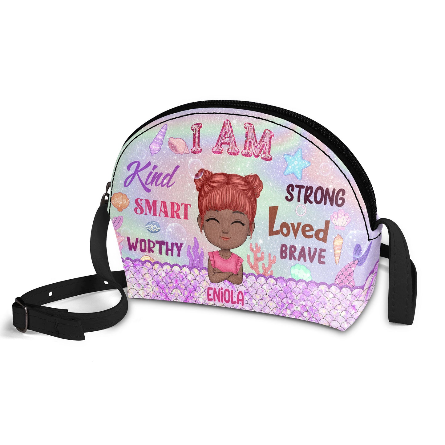 I Am Enough - Personalized Kid Shell Purse SBCHSBLM1210M