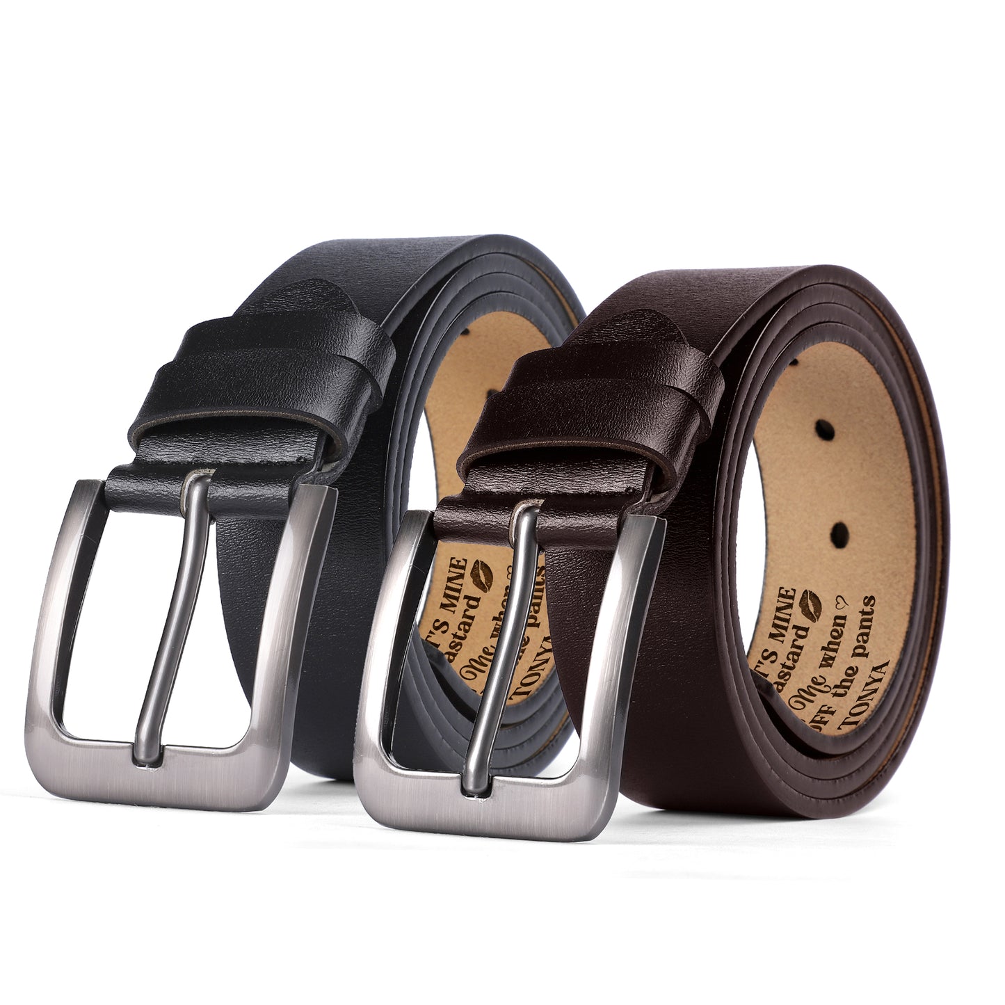 I Licked It So It's Mine - Personalized Engraved Leather Belt SBELBLM1083D