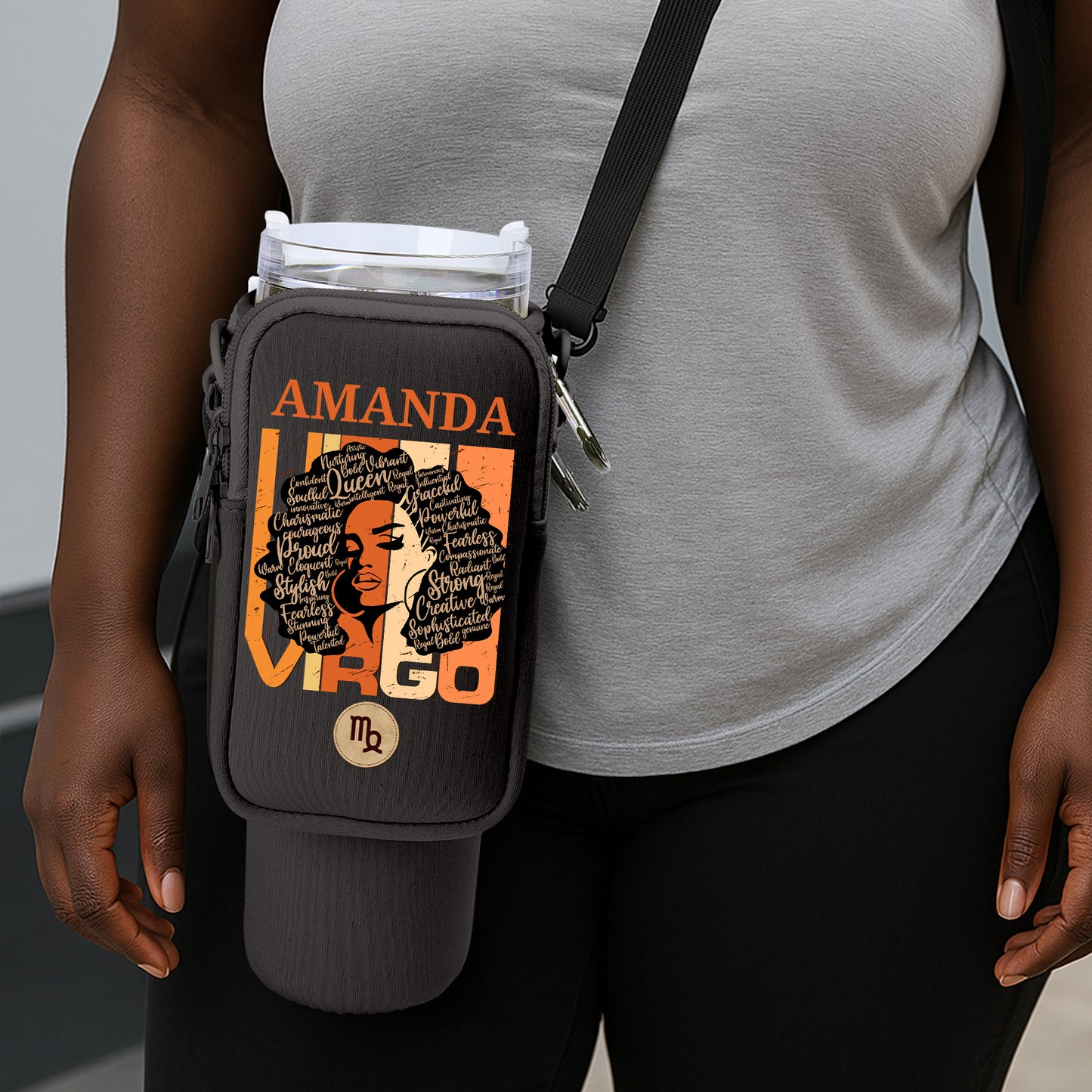 Horoscope Queen - Personalized Tumbler Holder Bag