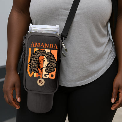 Horoscope Queen - Personalized Tumbler Holder Bag