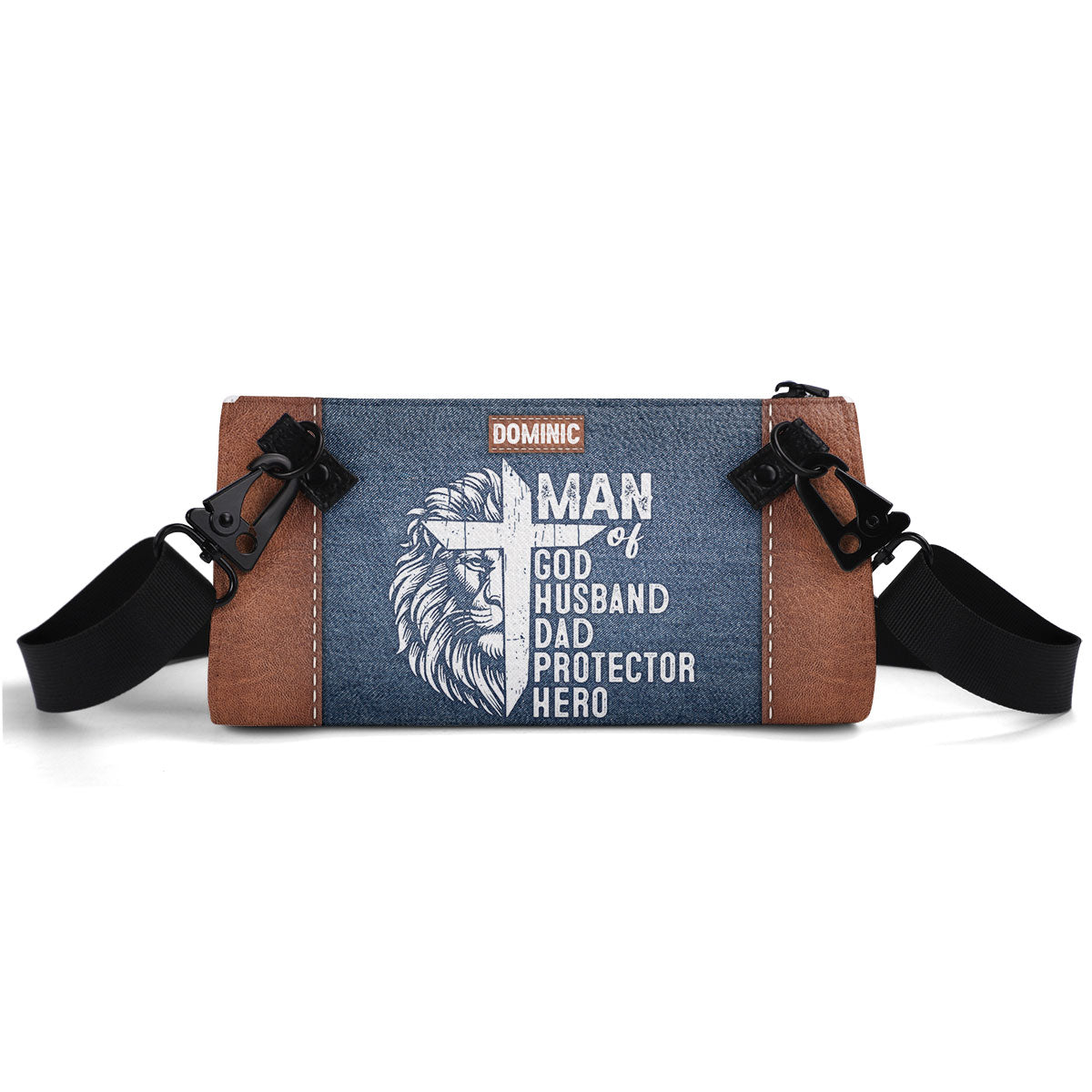 Man Of God - Personalized Men Leather Wallet SBMLWN37