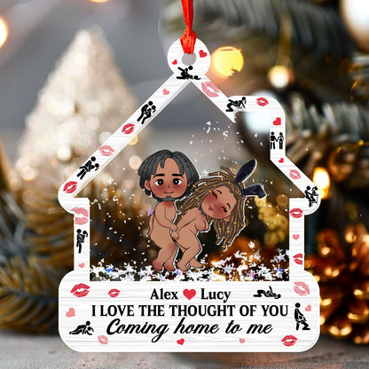 I Love The Thought Of You Coming Home To Me - Personalized Car Shaker Ornament