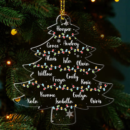 Christmas Tree - Personalized 1-Side Acrylic Ornament