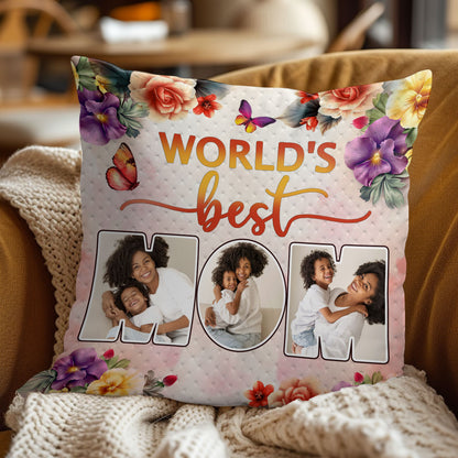 World's Best Mom - Personalized Pillow