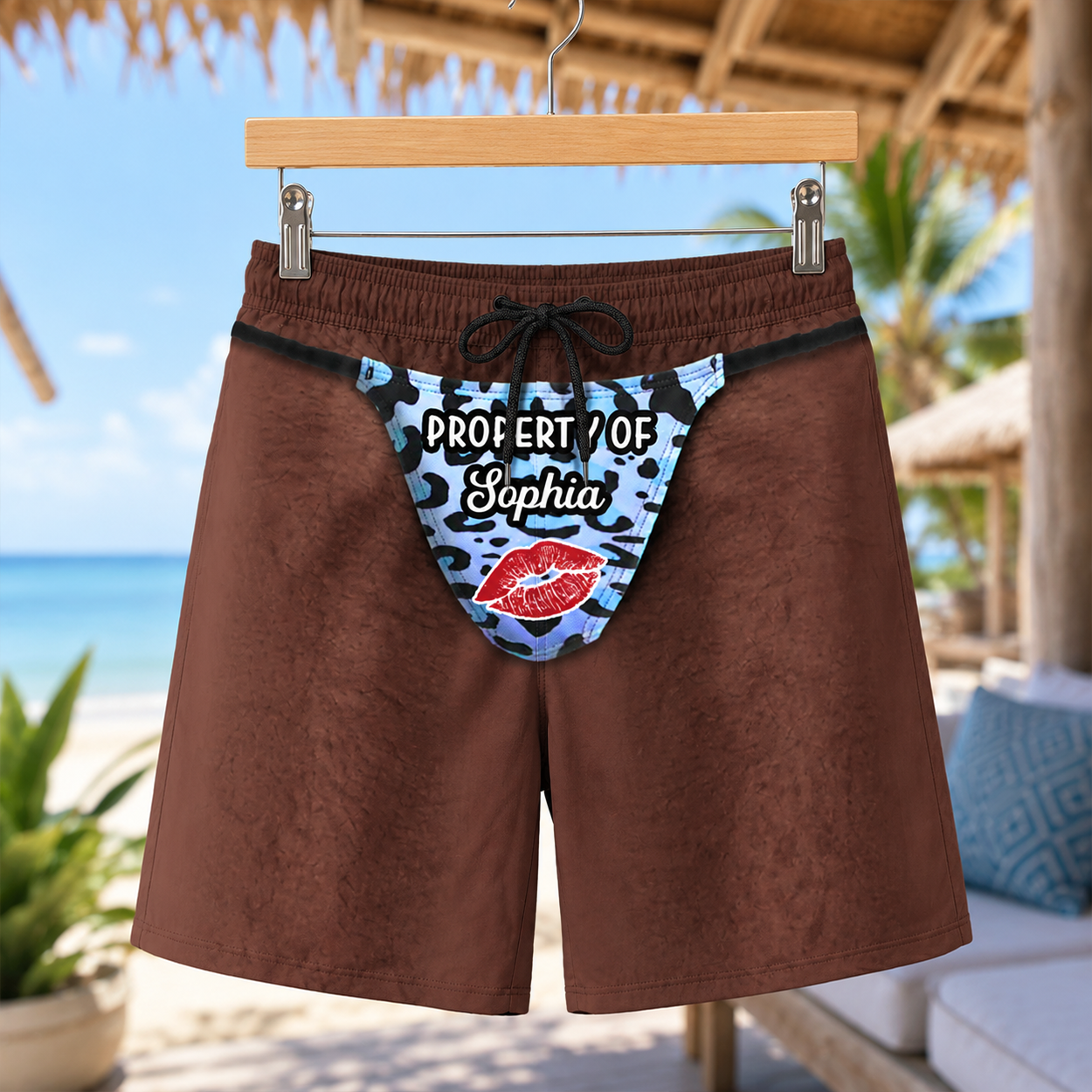 Property Of My Wife - Personalized Beach Shorts
