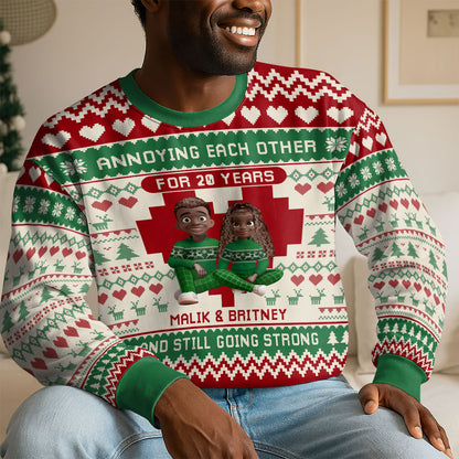 Annoying Each Other - Personalized 3D Sweatshirt