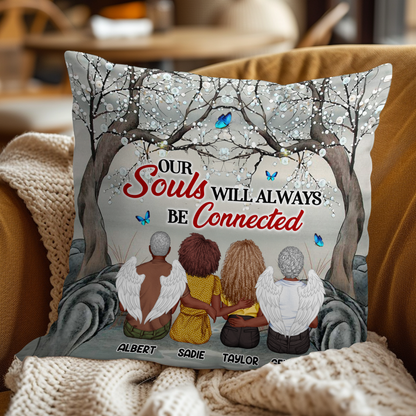 Our Souls Will Always Be Connected - Personalized Pillow