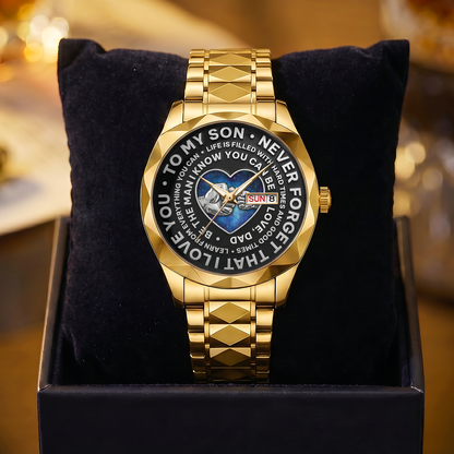 Be The Man I Know You Can Be - Personalized Men's Wrist Watch
