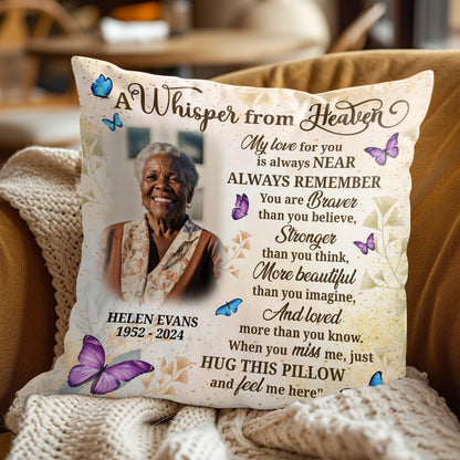 A Whisper From Heaven - Personalized Pillow