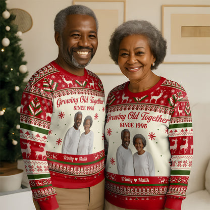 Growing Old Together - Personalized 3D Sweatshirt