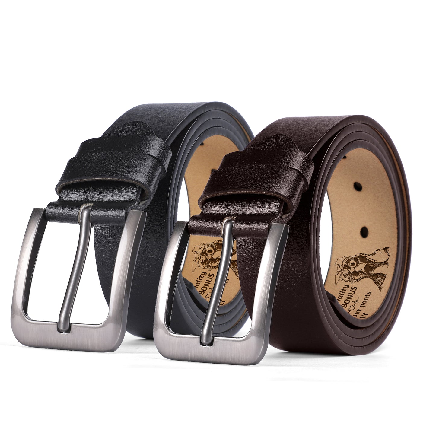 I Love You For Your Personality - Personalized Engraved Leather Belt SBELBLM1076L