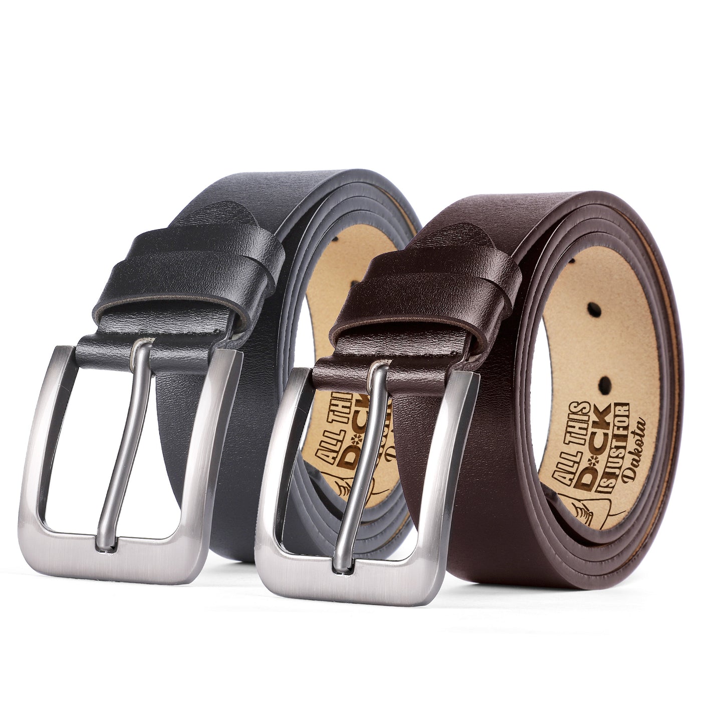 Roses Are Red Violets Are Blue - Personalized Engraved Leather Belt