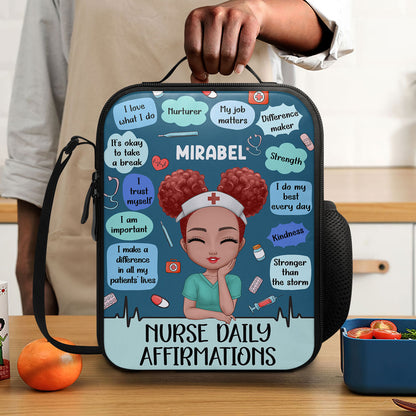 Nurse Daily Affirmations - Personalized Lunch Box Bag SBLBBLN1670L