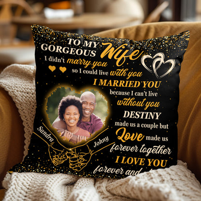 Destiny Made Us A Couple But Love Made Us Forever - Personalized Pillow