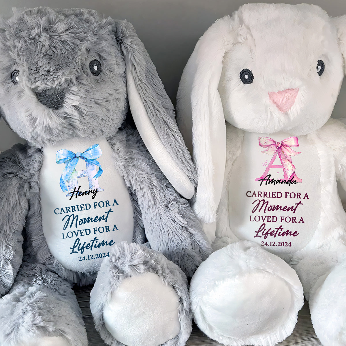 Loved For A Lifetime - Personalized Stuffed Bunny