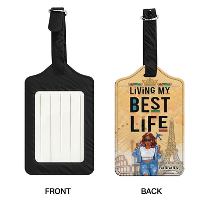 Living My Best Life - Personalized Luggage Tag SBLUTLM2488L