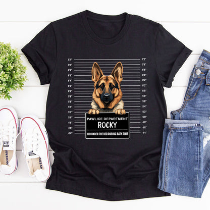 Dog Mugshot - Personalized Unisex T-shirt