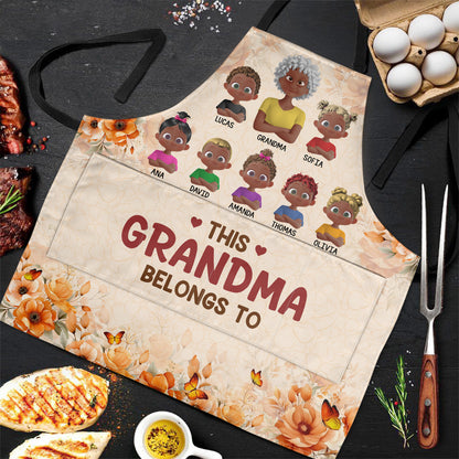 This Grandma Belongs To - Personalized Apron With Packet