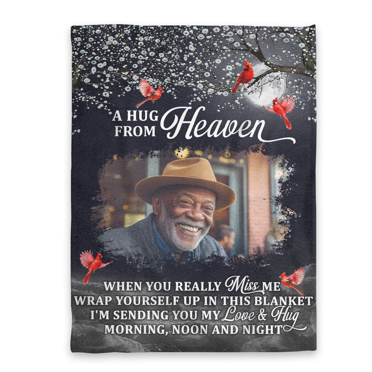 A Hug From Heaven - Personalized Fleece Blanket