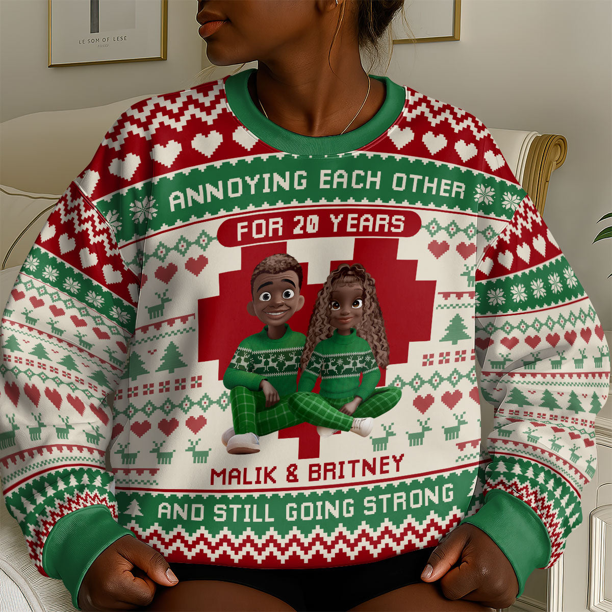 Annoying Each Other - Personalized 3D Sweatshirt