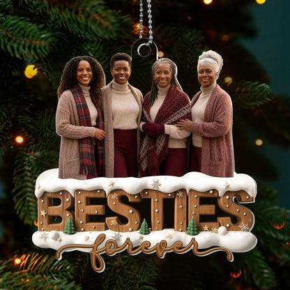 Sisters Forever - Personalized 1-Layer Acrylic Ornament