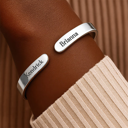 I Had You And You Had Me - Personalized Cuff Bangle Bracelet With Box