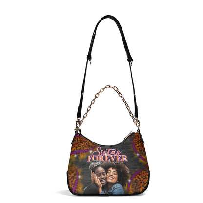 Sistas Forever - Personalized Chain Shoulder Bag SBCSBLN935T