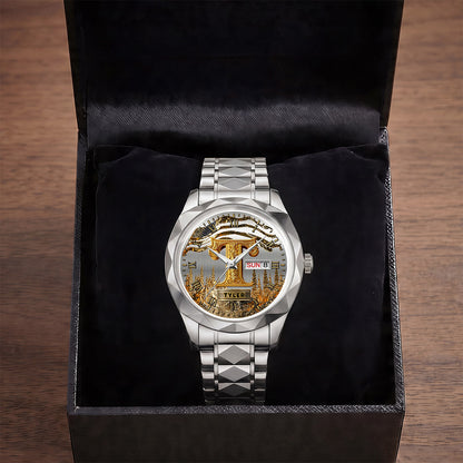Name Initial Alphabet - Personalized Men's Wrist Watch