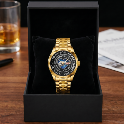 Be The Man I Know You Can Be - Personalized Men's Wrist Watch