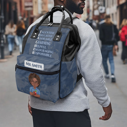 Teacher Definition - Personalized Duckbilled Backpack SBDBPLN1823TA